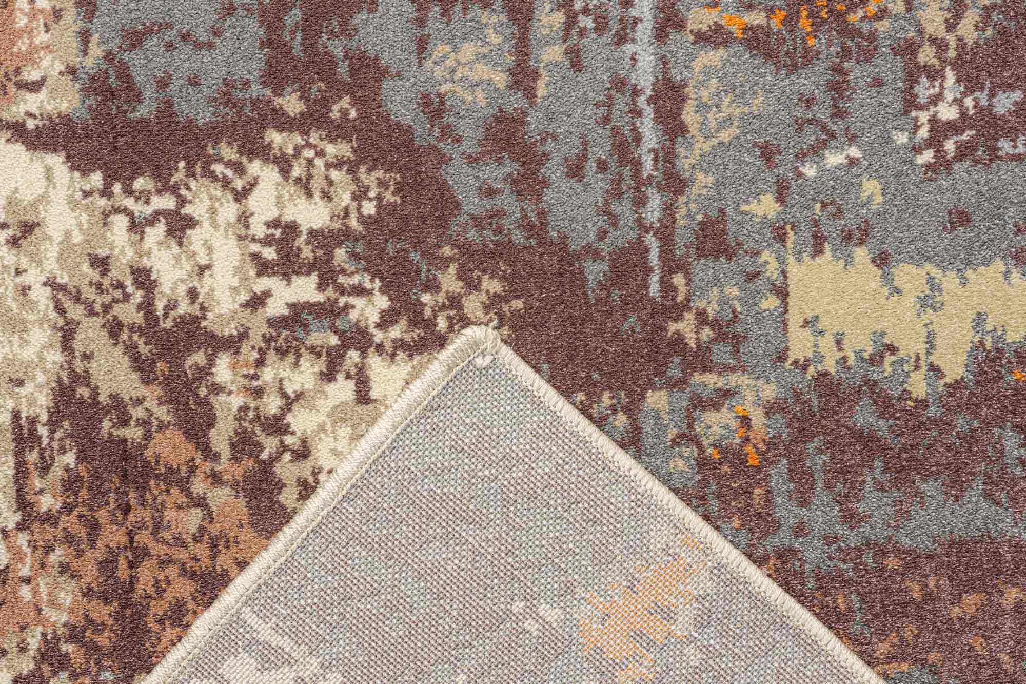 Paprika Distressed Abstract Beige Rug