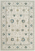 Paprika Faded Floral Cream Rug