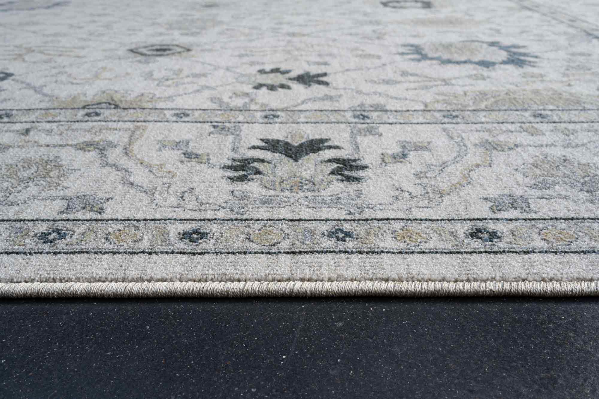 Paprika Faded Floral Cream Rug