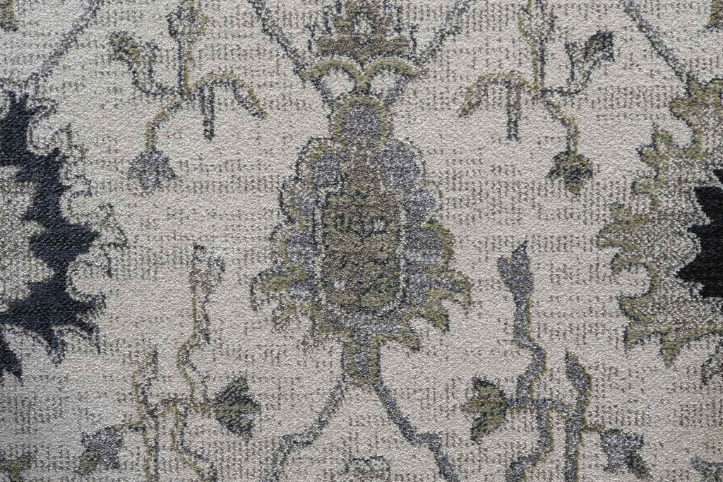 Paprika Faded Floral Cream Rug