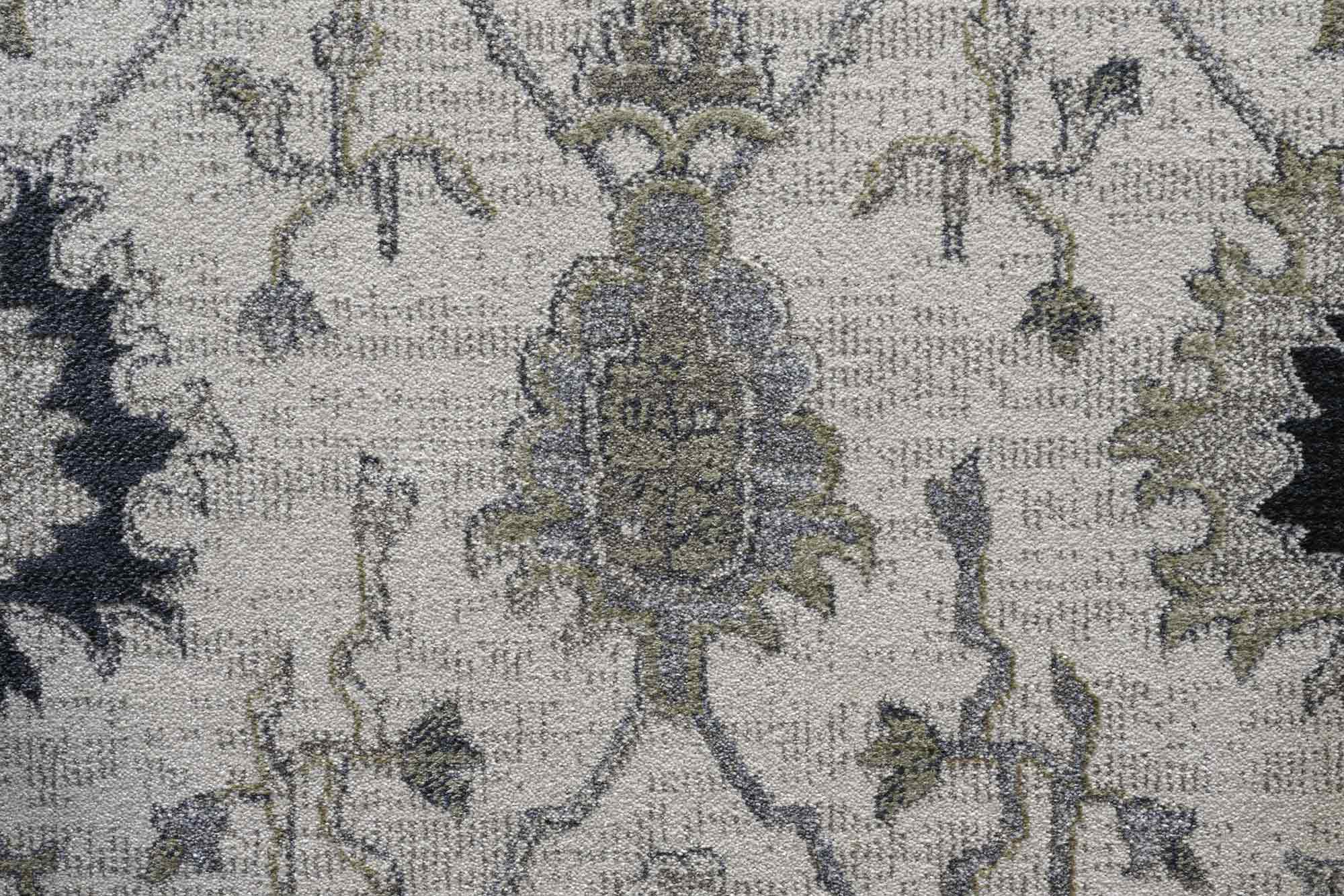 Paprika Faded Floral Cream Rug