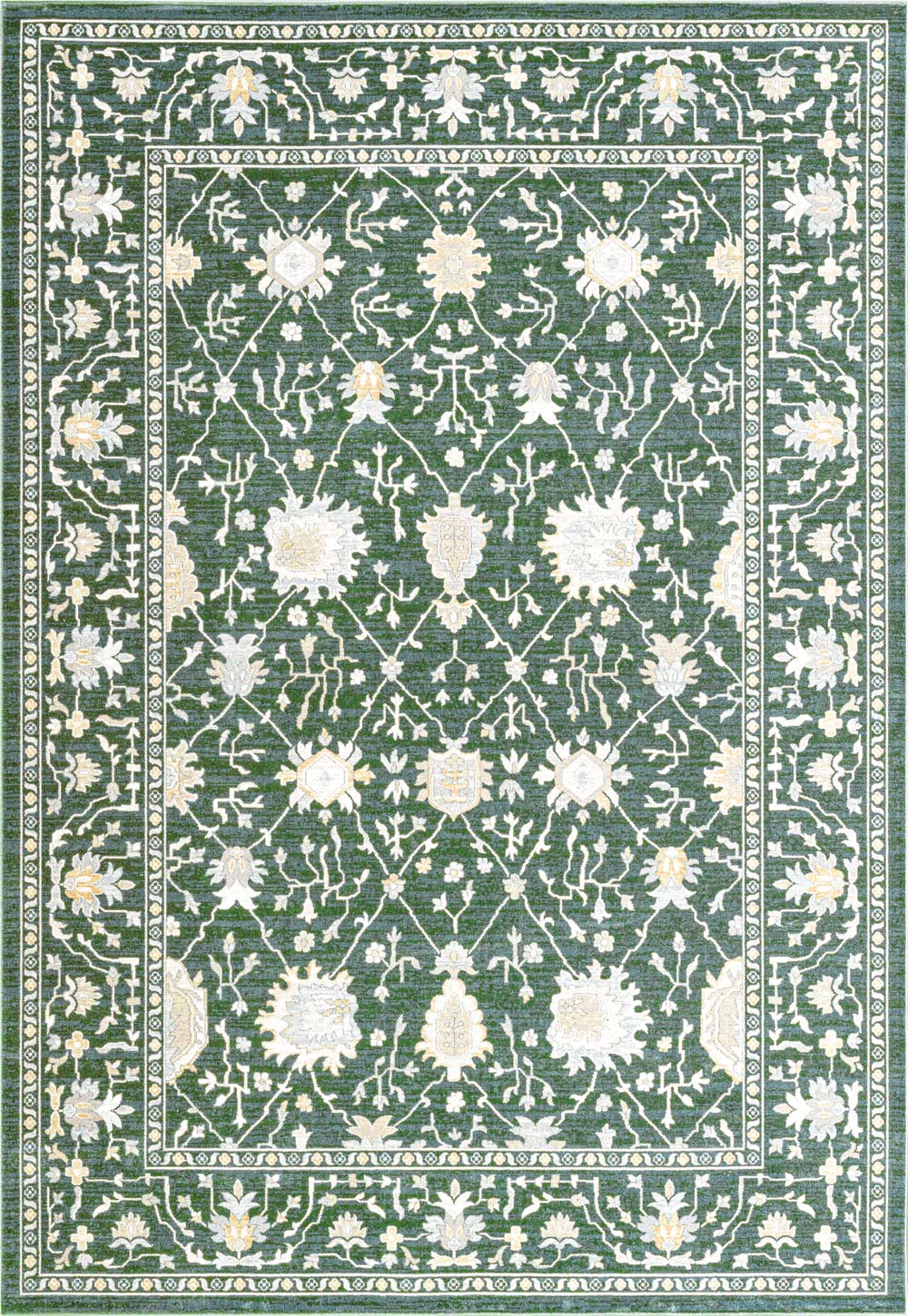 Paprika Faded Floral Charcoal Rug