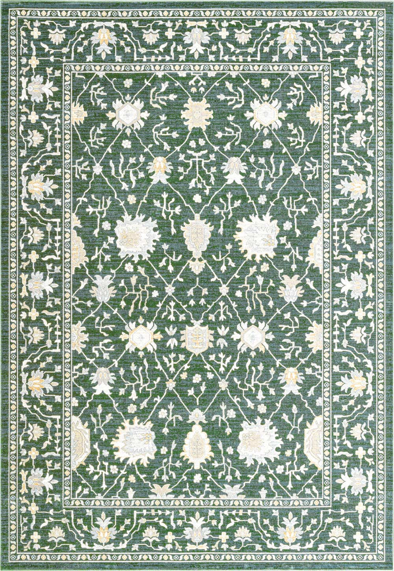 Paprika Faded Floral Charcoal Rug
