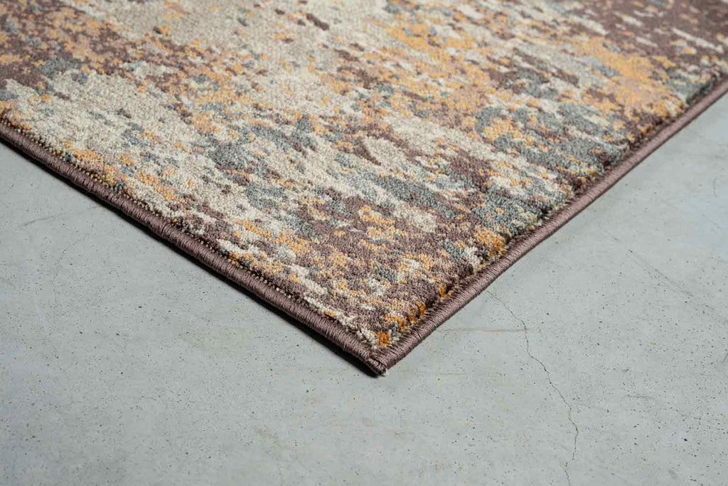 Paprika Rust Abstract Rust Rug