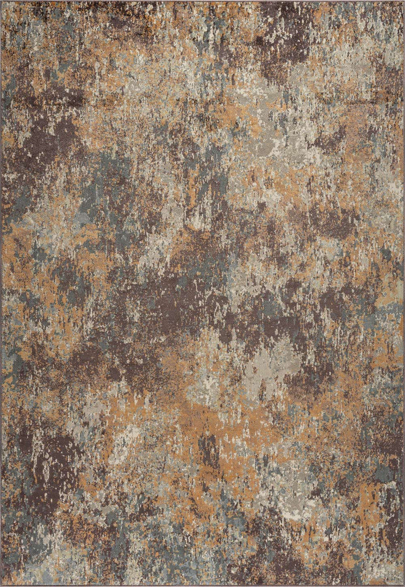 Paprika Rust Abstract Rust Rug