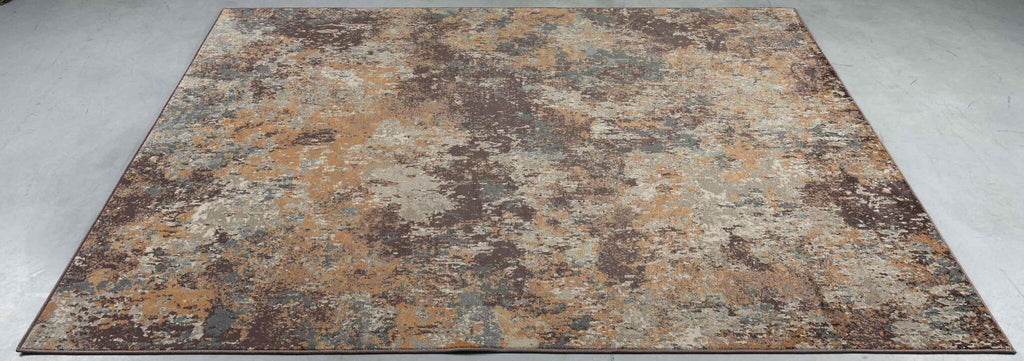 Paprika Rust Abstract Rust Rug