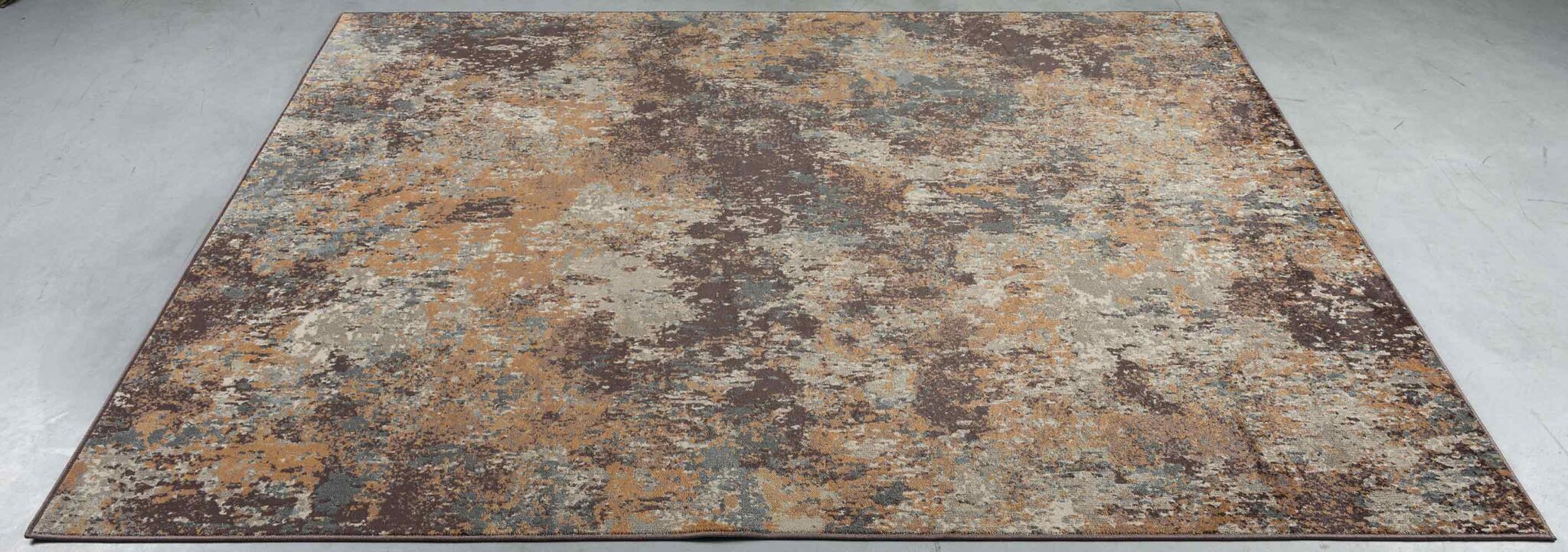 Paprika Rust Abstract Rust Rug