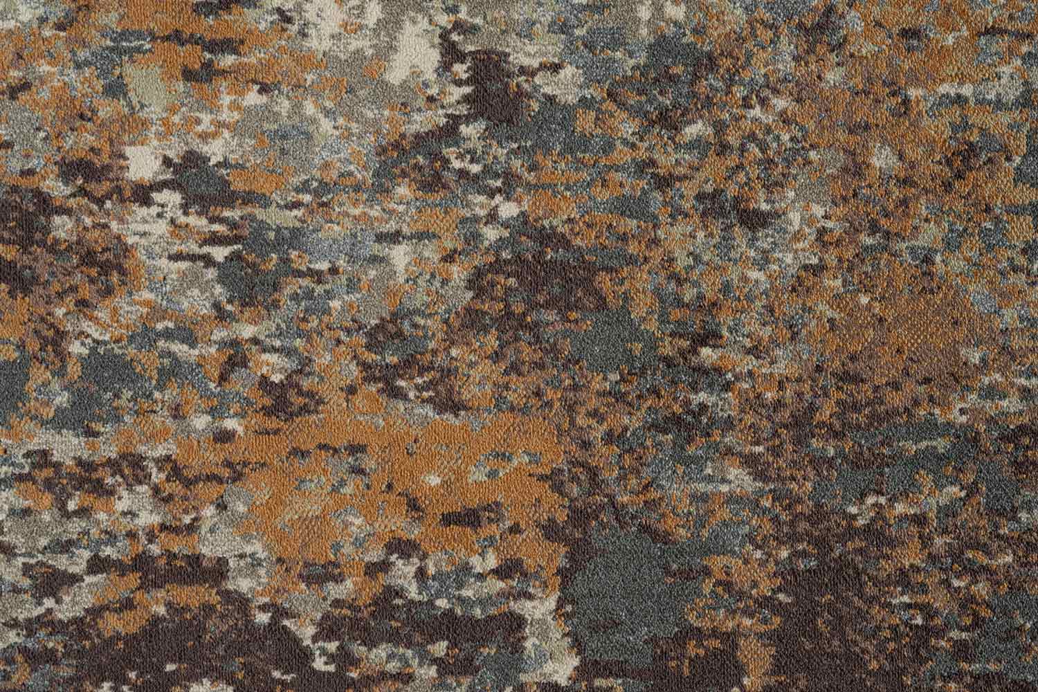 Paprika Rust Abstract Rust Rug