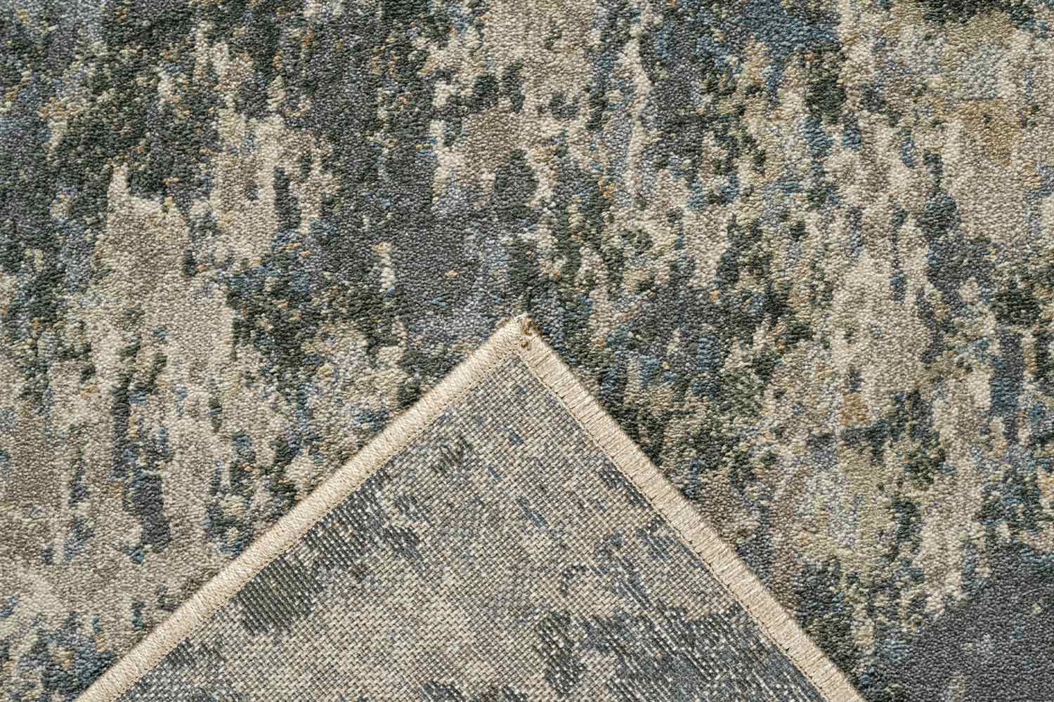 Paprika Rust Abstract Grey Rug