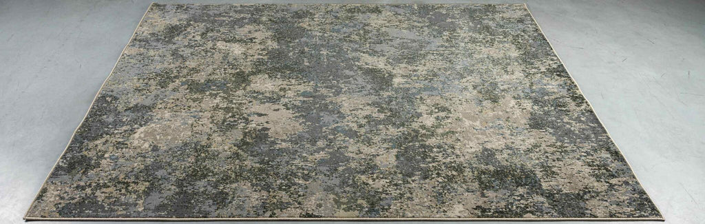 Paprika Rust Abstract Grey Rug
