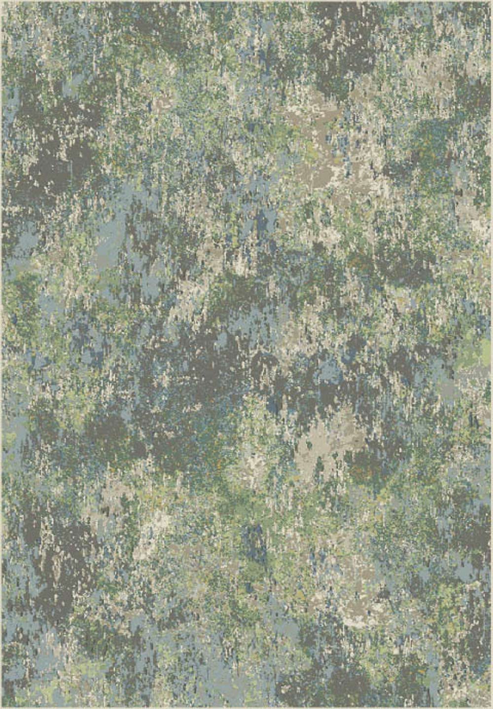 Paprika Rust Abstract Grey Rug