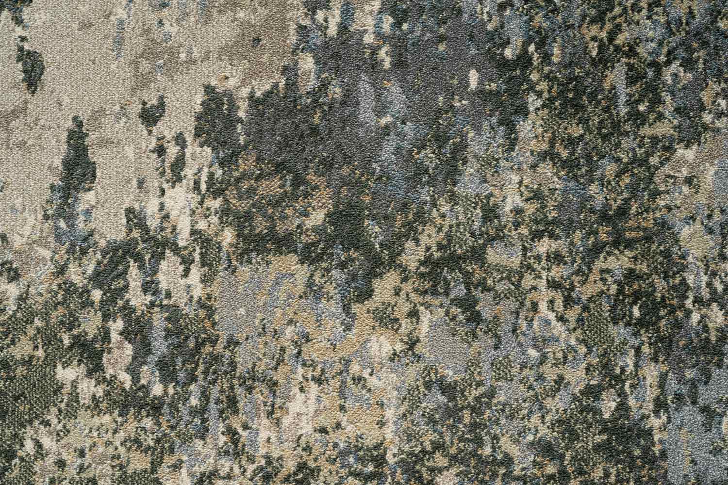 Paprika Rust Abstract Grey Rug