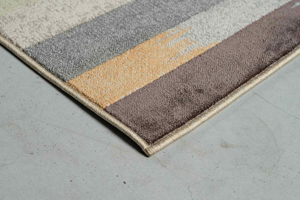 Paprika Ikat Stripe Multi Rug