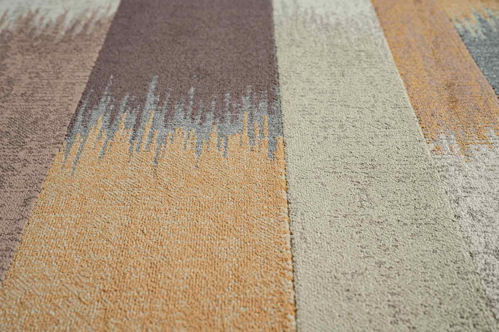 Paprika Ikat Stripe Multi Rug
