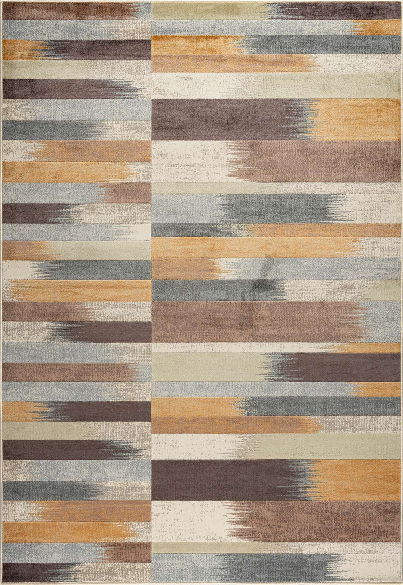 Paprika Ikat Stripe Multi Rug