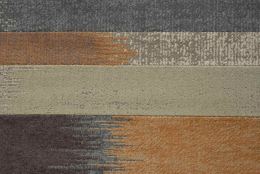 Paprika Ikat Stripe Multi Rug