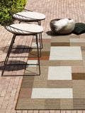 Brighton Patchwork Block Terracotta Rug