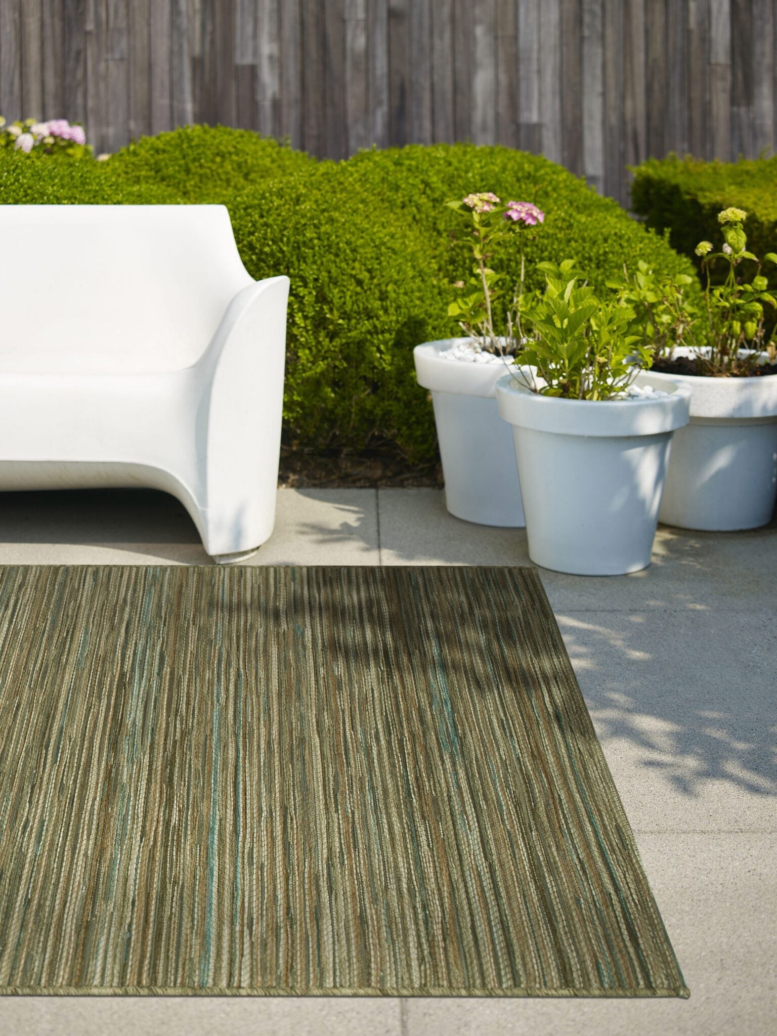 Brighton Marled Stripe Natural Rug