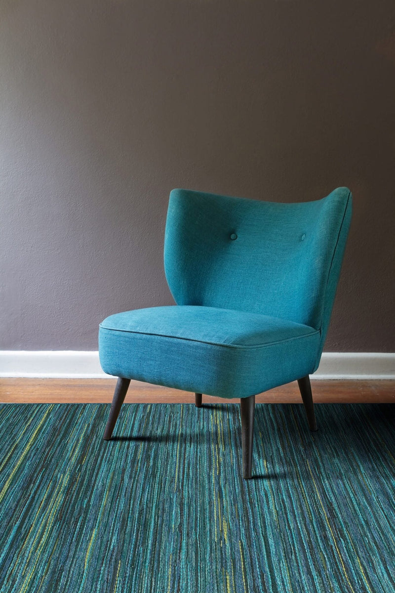 Brighton Marled Stripe Blue Rug