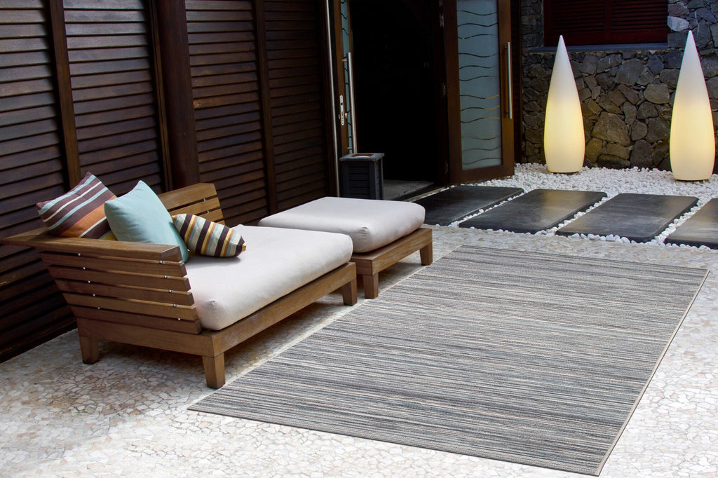 Brighton Marled Stripe Ivory/blue Rug