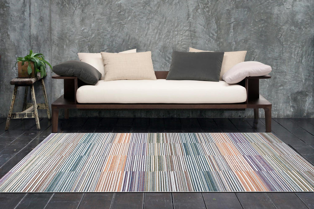 Brighton Coastal Stripe Jewel Rug