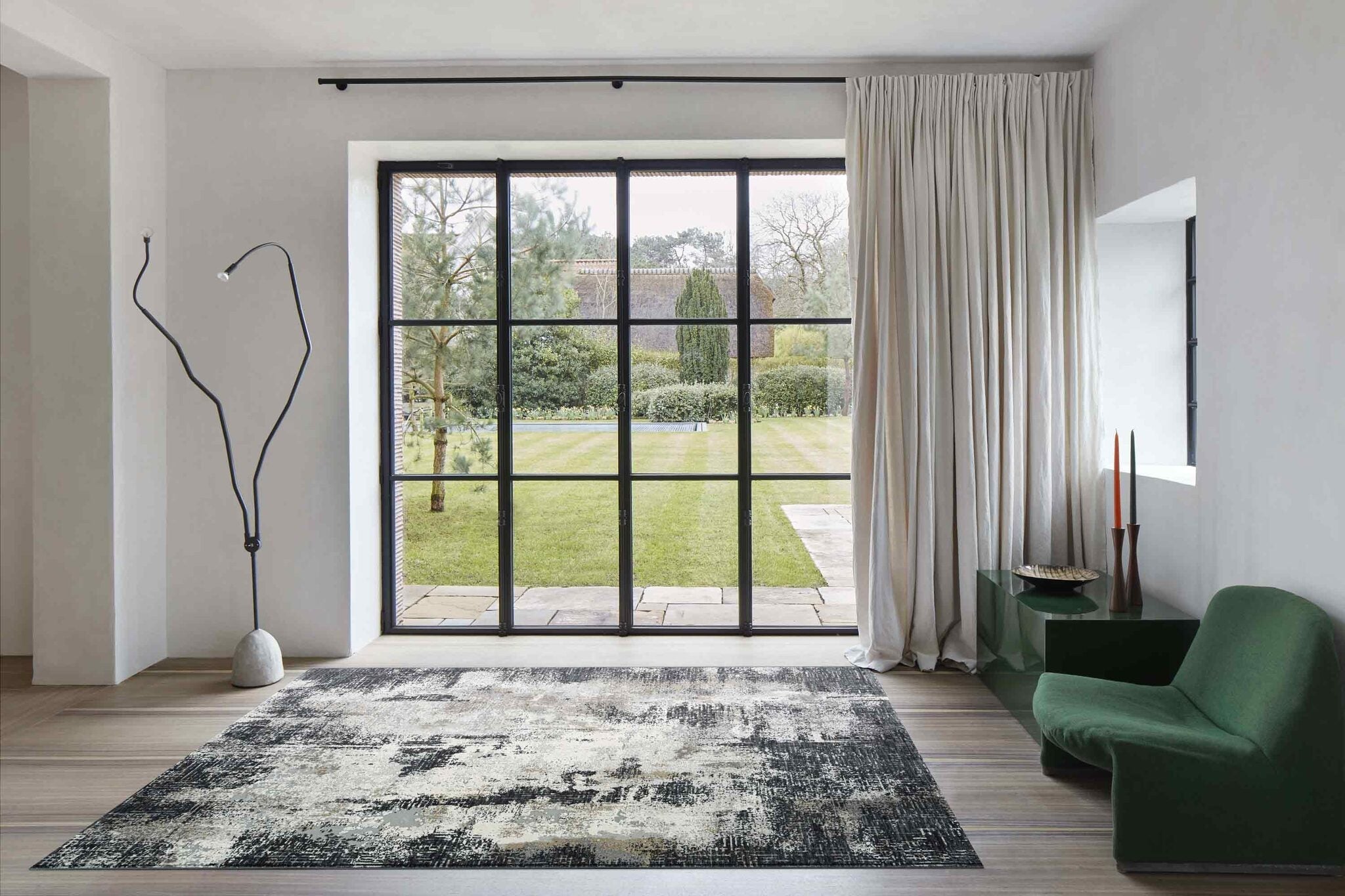 Canyon Faded Canvas Grey Rug