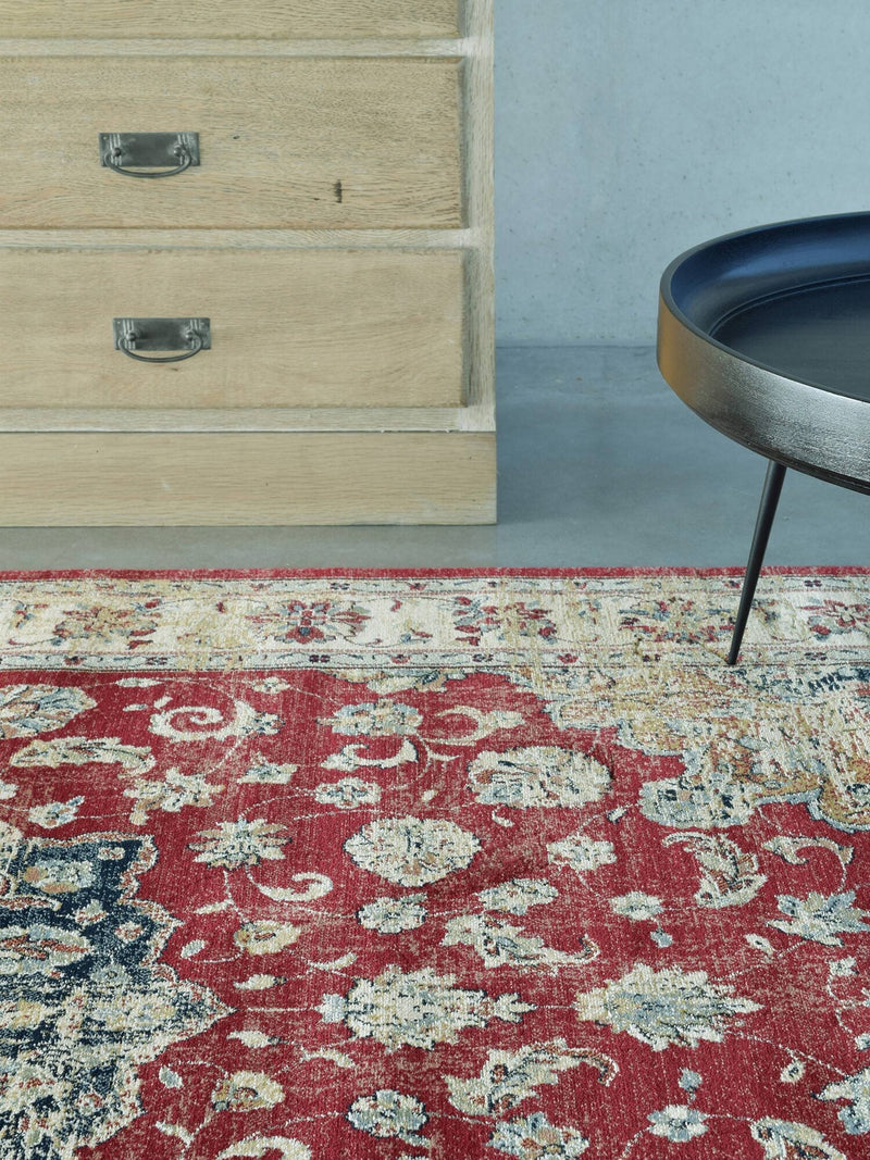 Da Vinci Kerman Medallion Red Rug