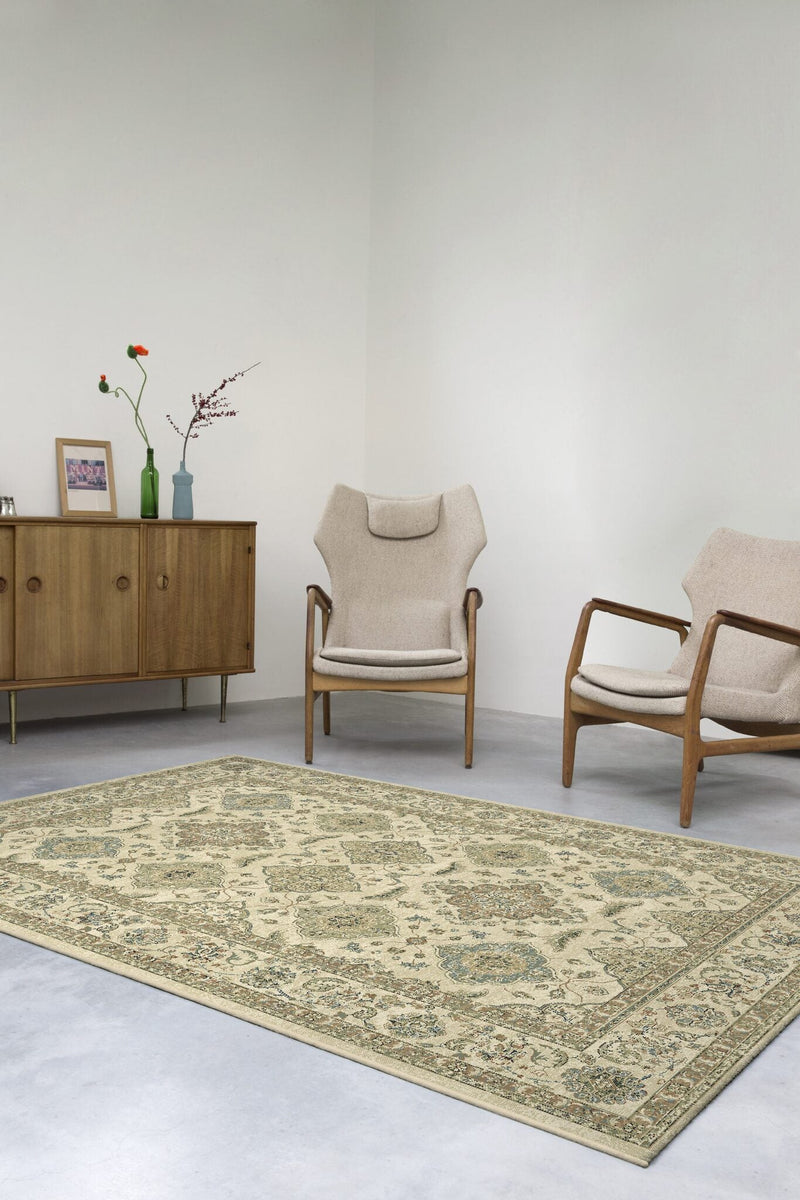 Da Vinci Bakhtiari Panel Cream Rug
