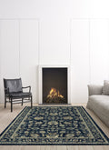 Da Vinci Isfahan Floral Navy Rug
