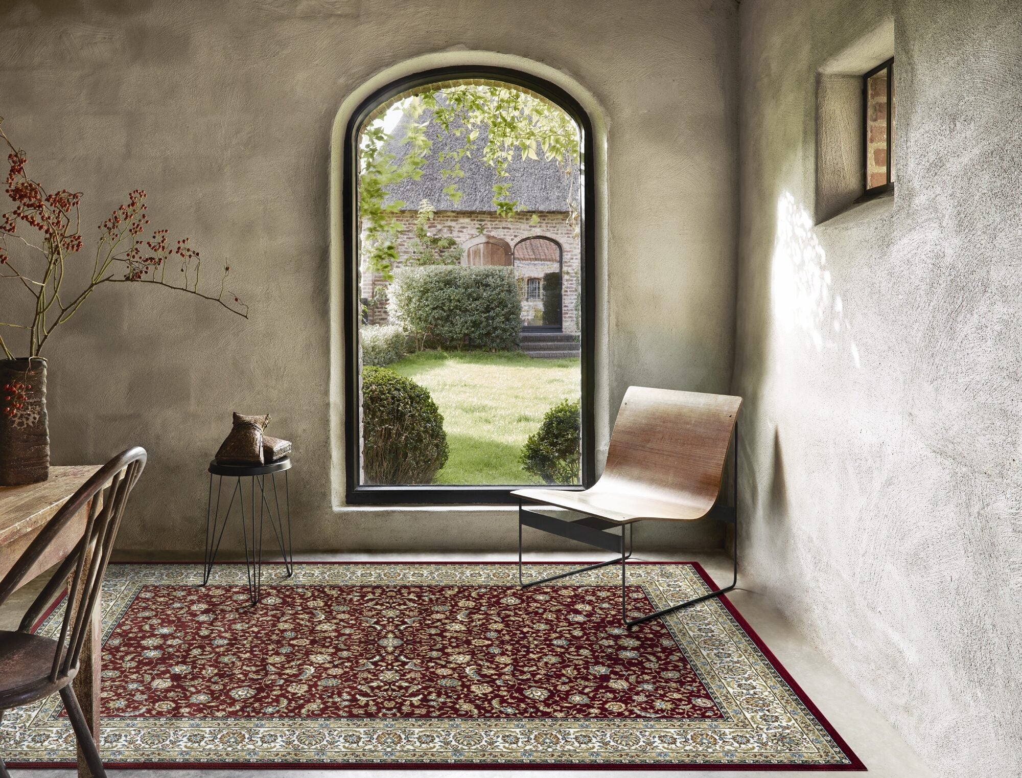 Da Vinci Classic Kashan Red Rug