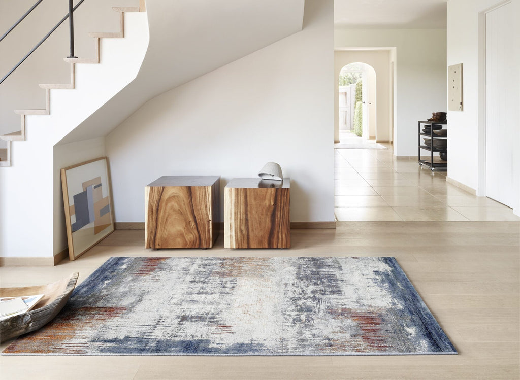 Galleria Storm Abstract Blue Rug