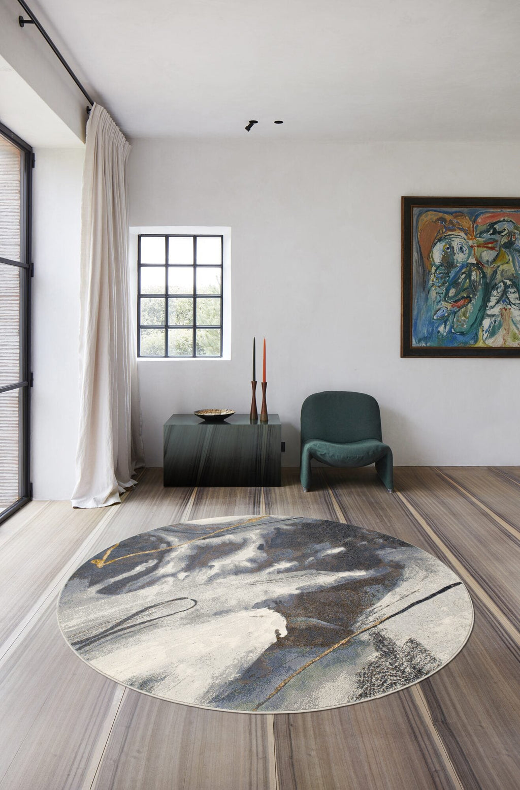 Galleria Liquid Marble Slate Rug