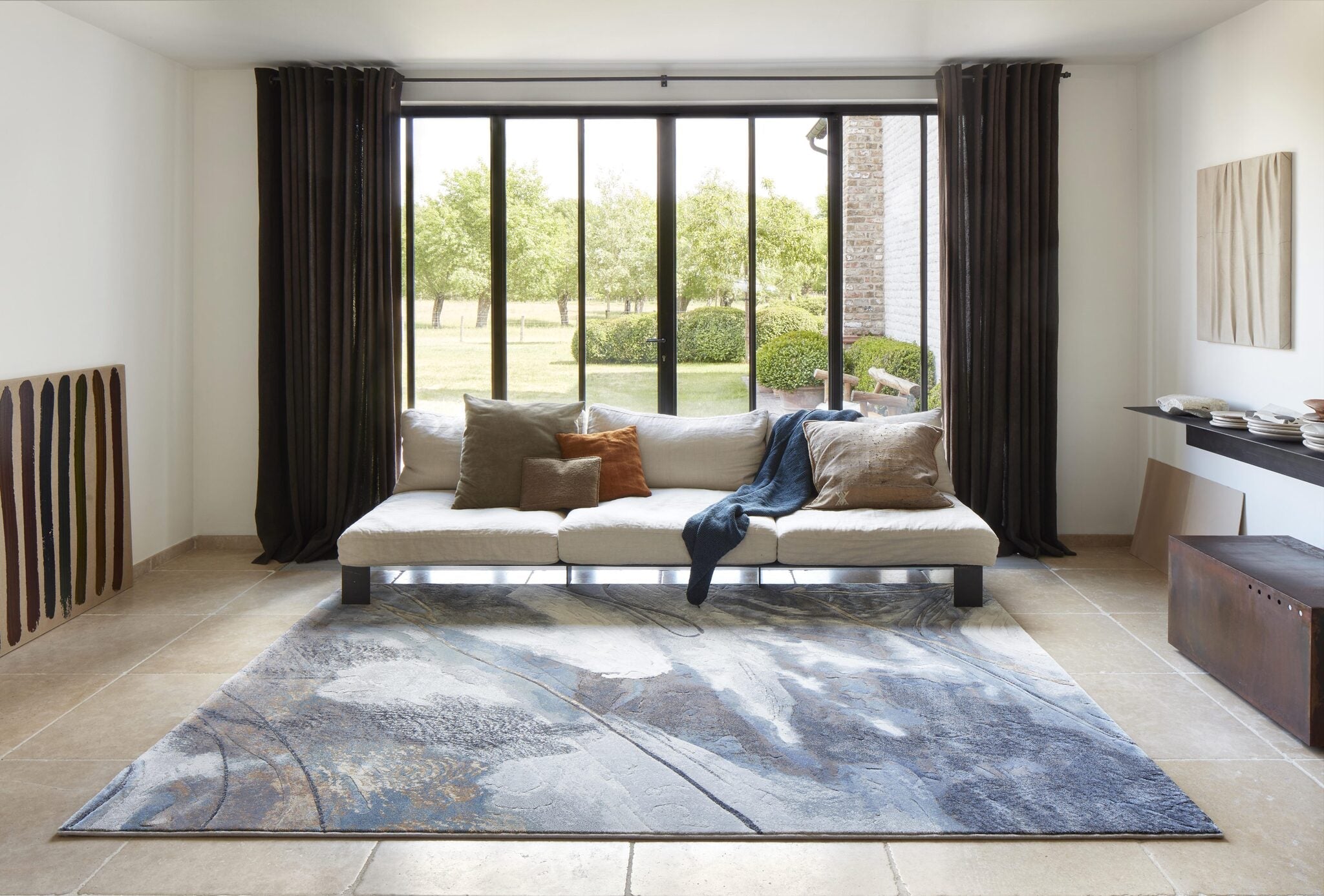 Galleria Liquid Marble Slate Rug