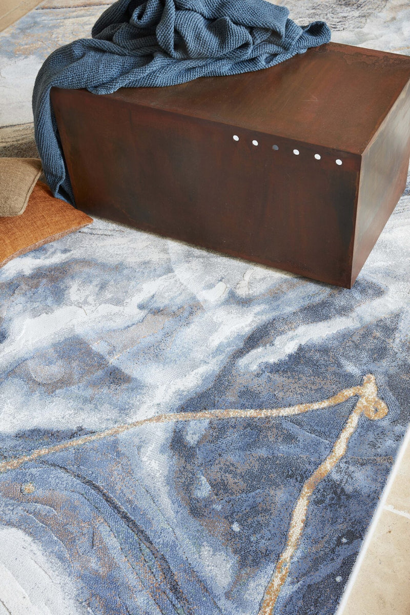 Galleria Liquid Marble Slate Rug