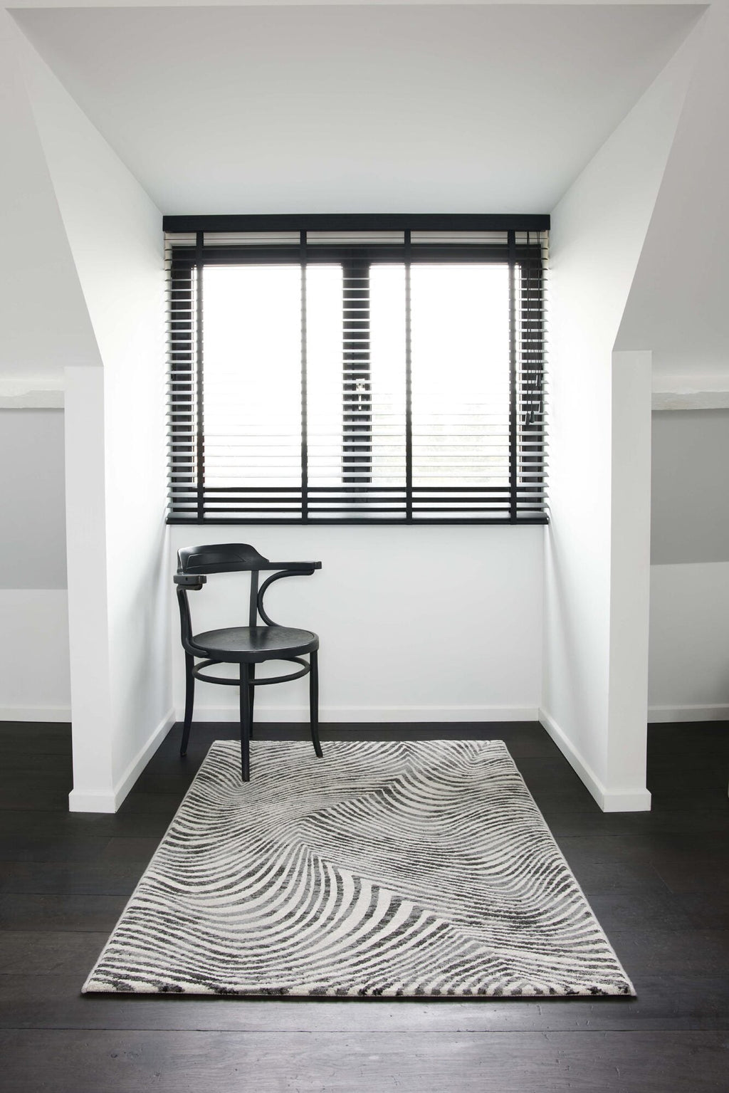 Galleria Carved Wave Grey Rug