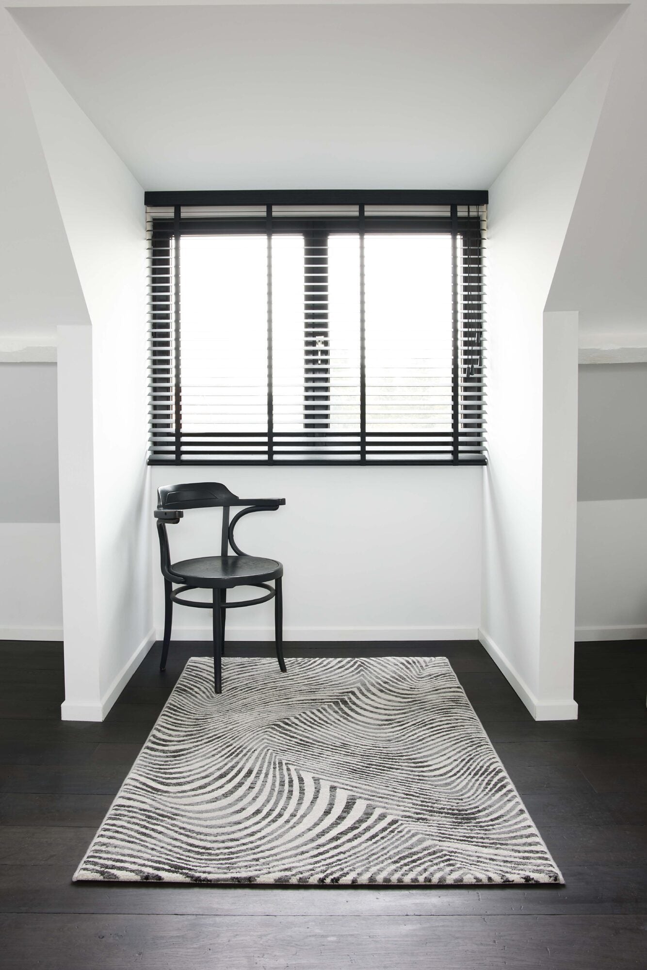 Galleria Carved Wave Grey Rug