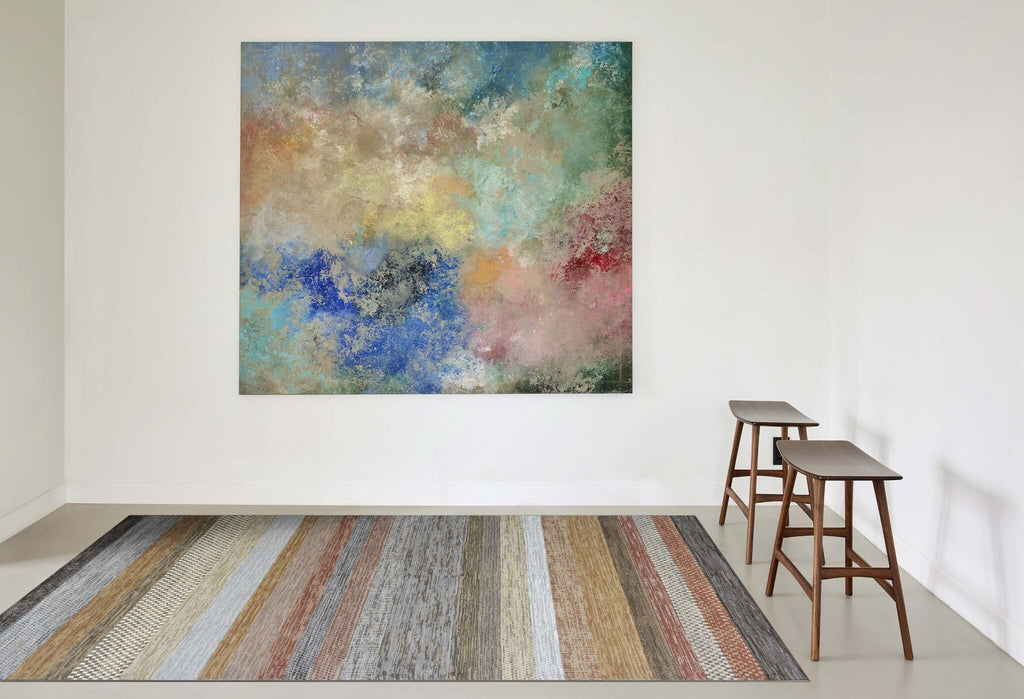 Galleria Berber Stripe Terracotta Rug