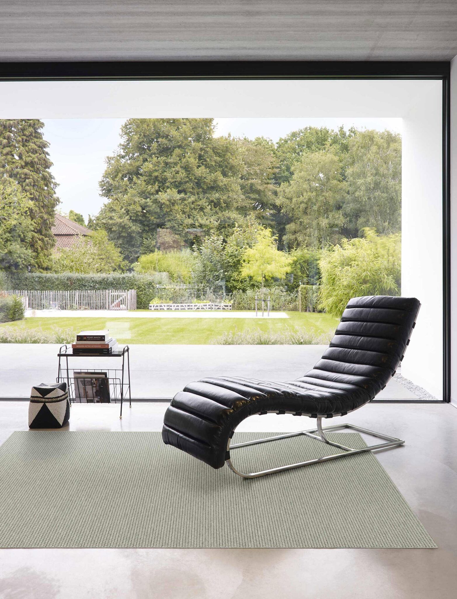 High Line Basketweave Blue Rug