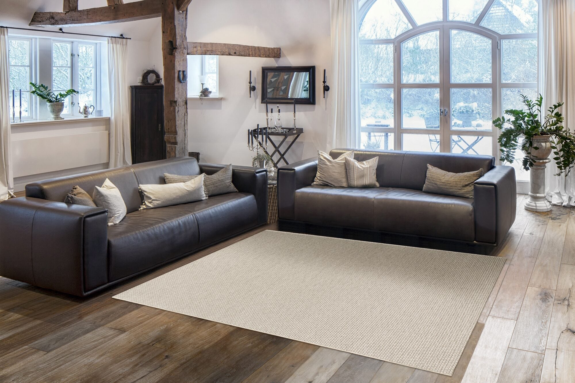 High Line Basketweave Cream Rug