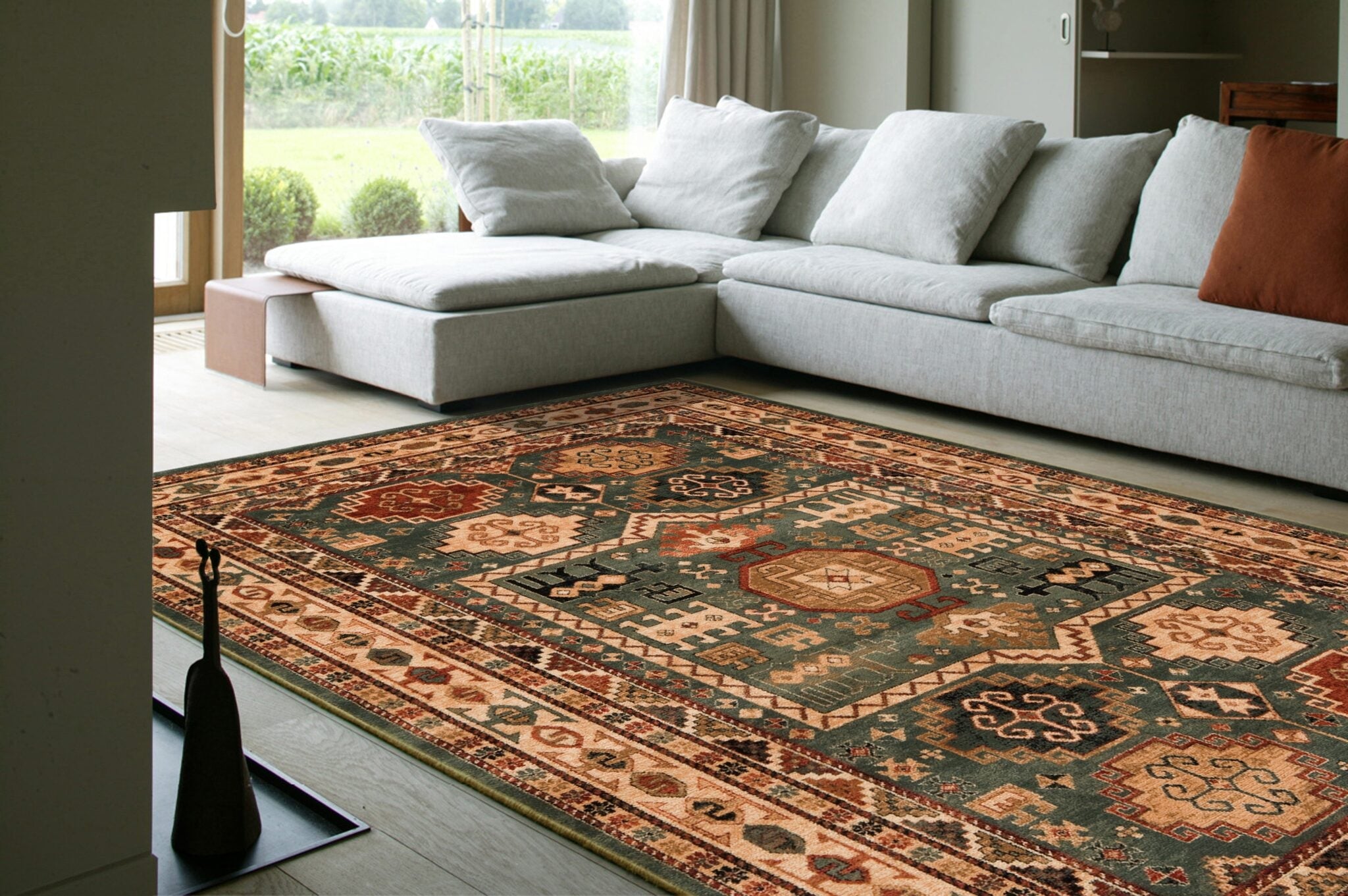 Kashqai Kazak Tribal Cream Rug