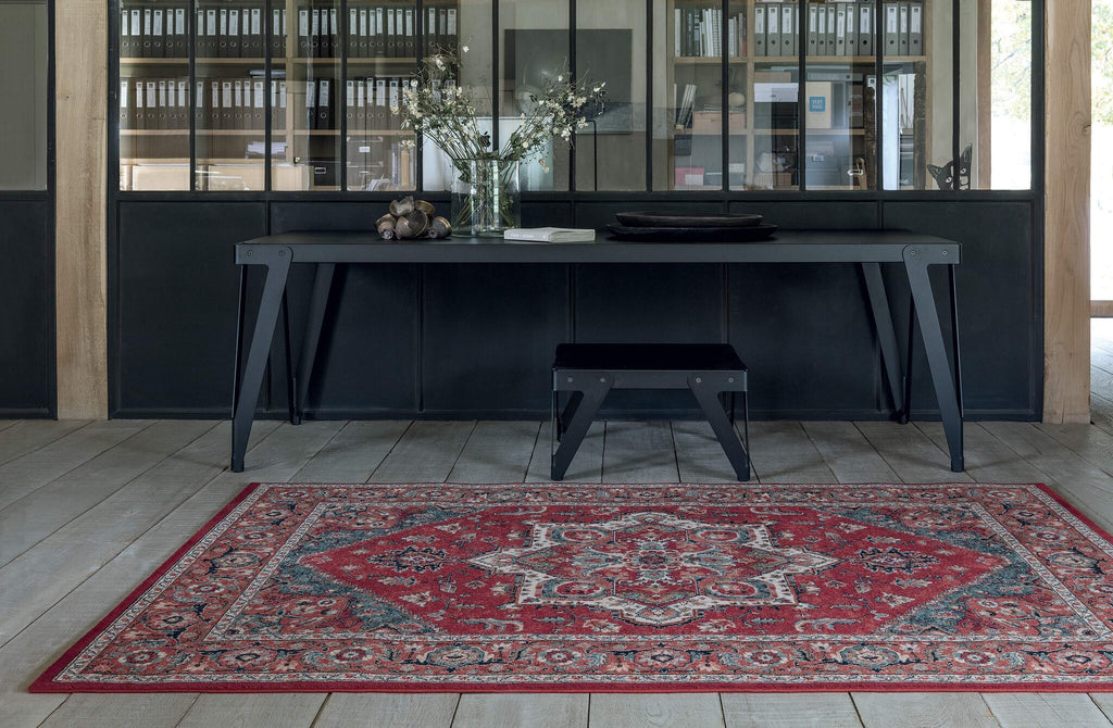 Kashqai Heriz Medallion Red Rug