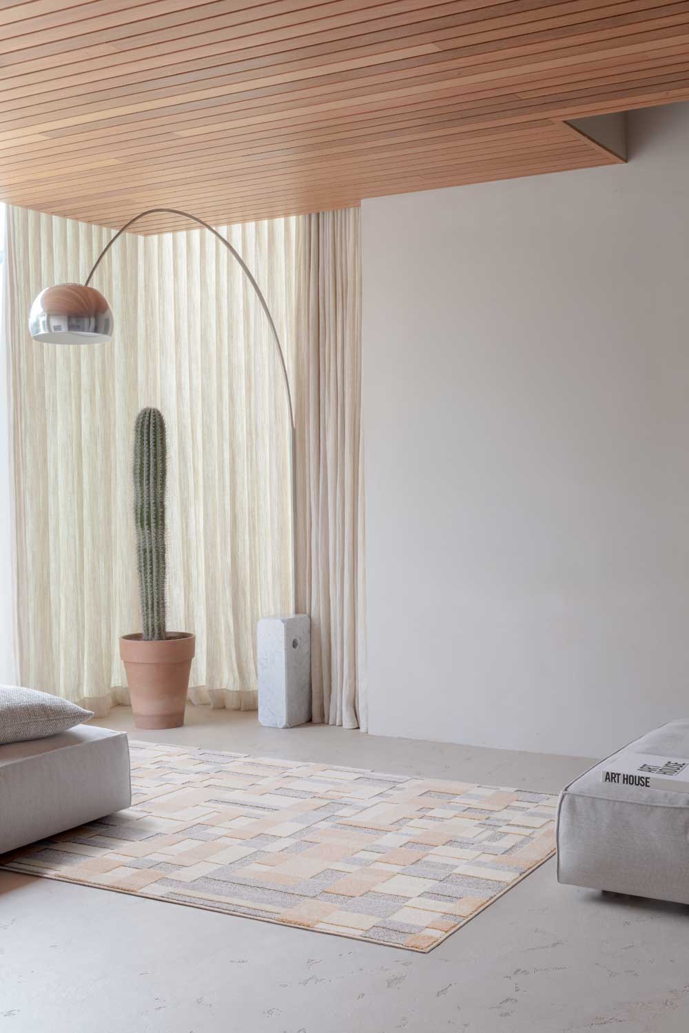 Malmo Pixel Mosaic Blue Rug