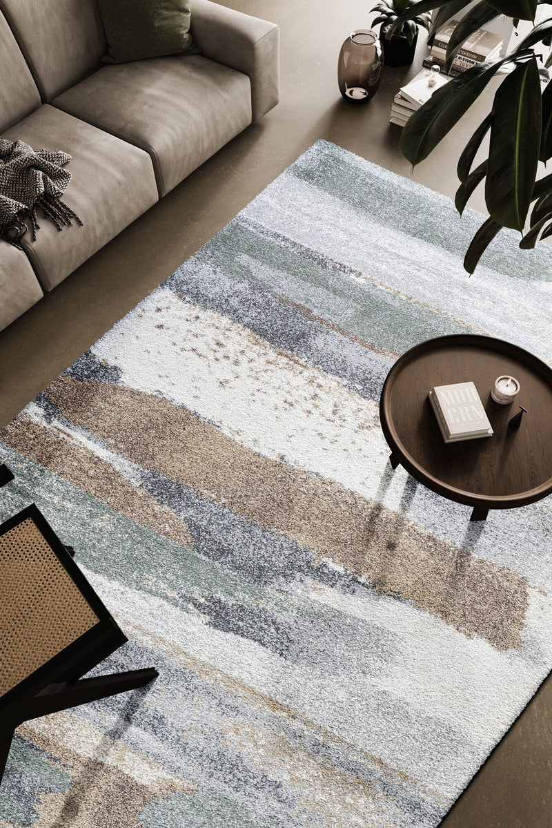 Mehari Coastal Abstract Green Rug