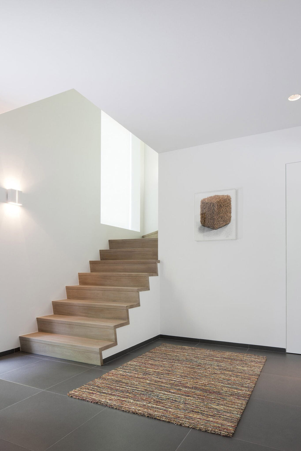 Mehari Heathered Plain Terracotta Rug