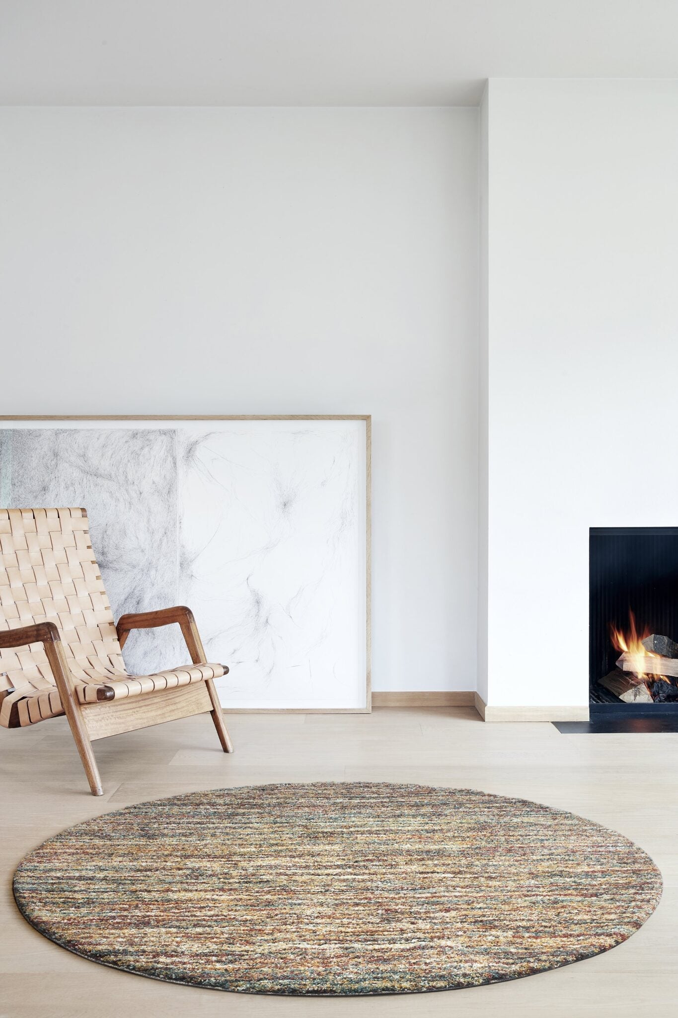 Mehari Heathered Plain Terracotta Rug