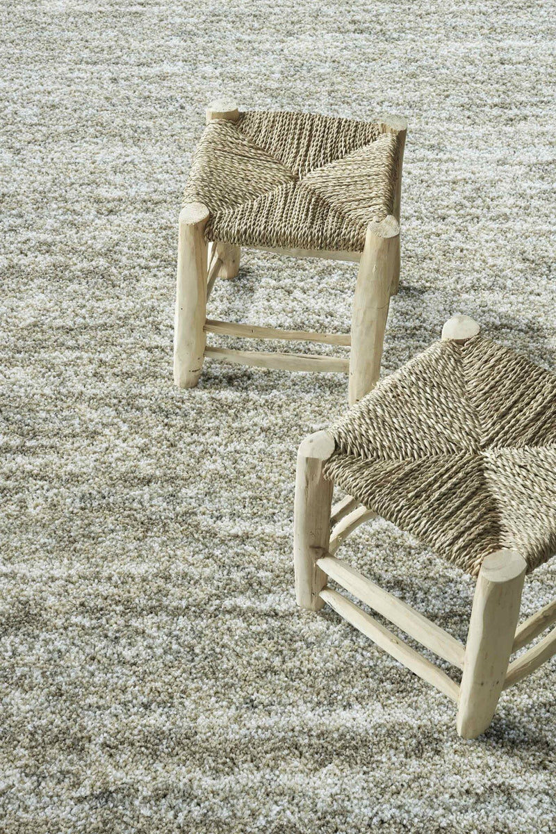 Mehari Heathered Plain Beige Rug