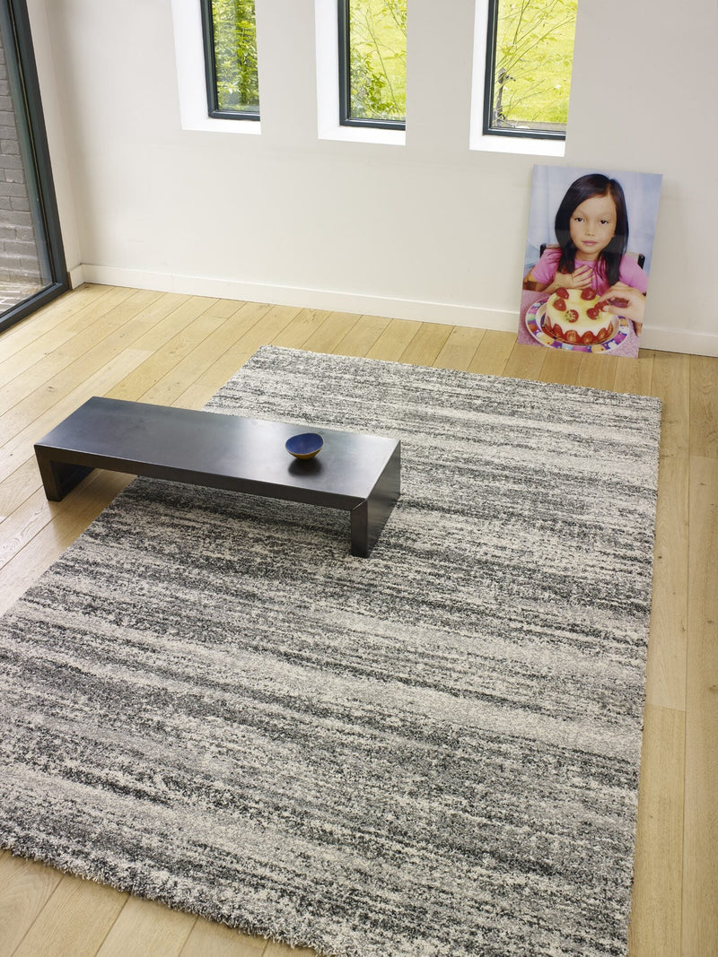 Mehari Horizon Stripe Grey Rug