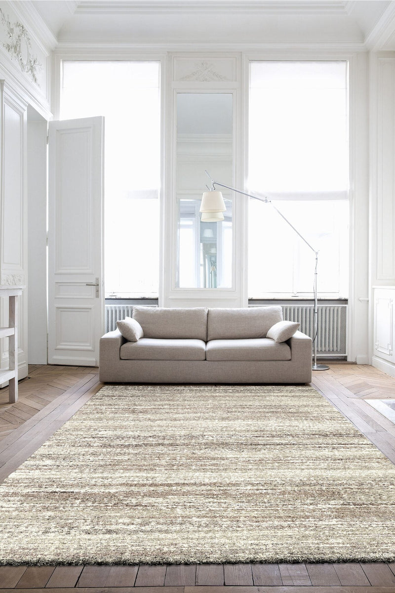 Mehari Horizon Stripe Beige Rug