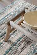 Mehari Horizon Stripe Teal Rug