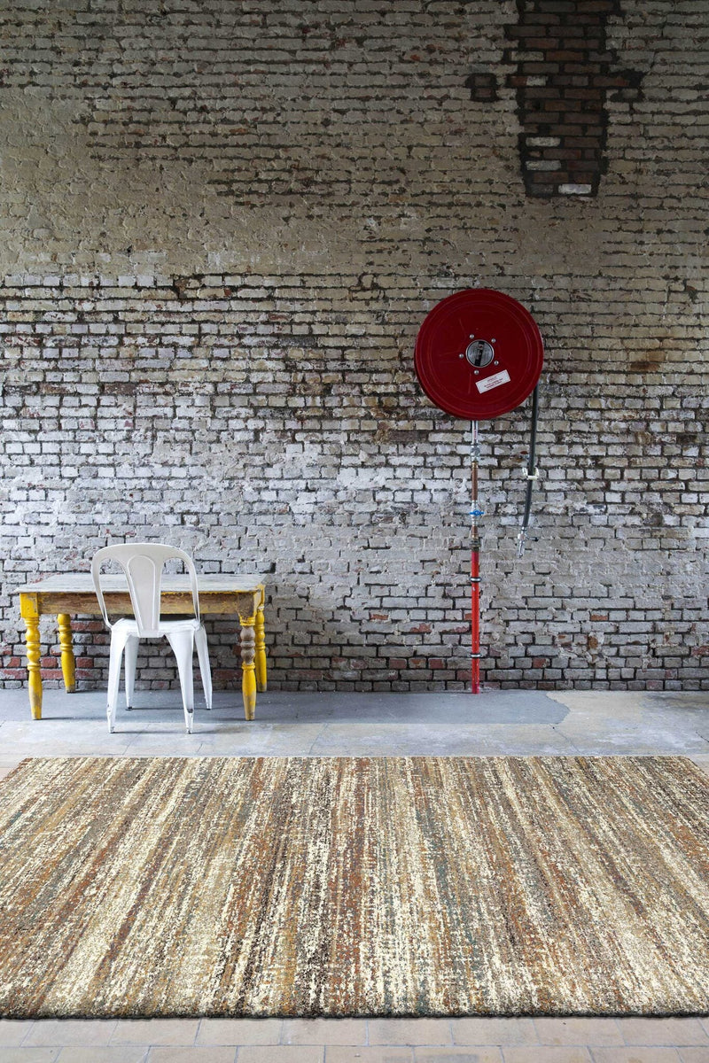 Mehari Horizon Stripe Mustard Rug